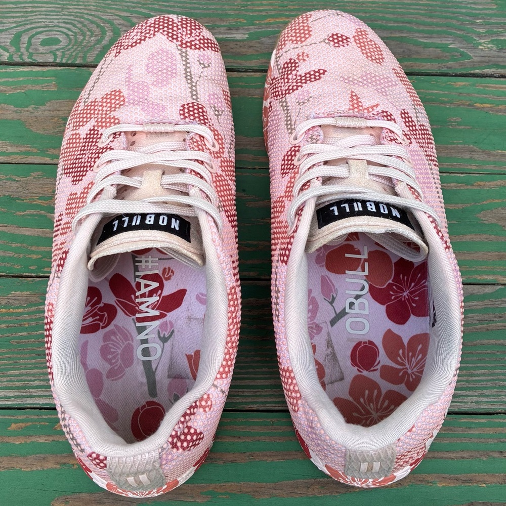 Nobull Cherry Blossom Womens Sz 8.5 Mens Sz 7 Pink Running Training Shoes - Picture 16 of 16